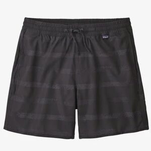 PATAGONIA Men Marine Fog Black Hydropeak 6" Volley Swim Board Short Size XXL